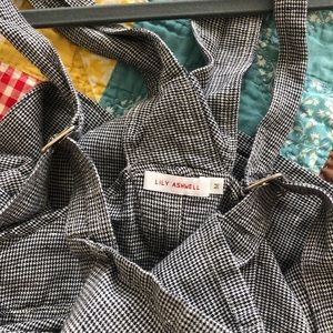 Lily Ashwell Linen Gingham Overalls